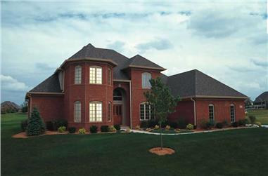 4-Bedroom, 2655 Sq Ft European Home Plan - 120-1893 - Main Exterior