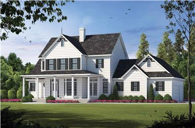 3-Bedroom, 2361 Sq Ft Country Home Plan - 120-1899 - Main Exterior