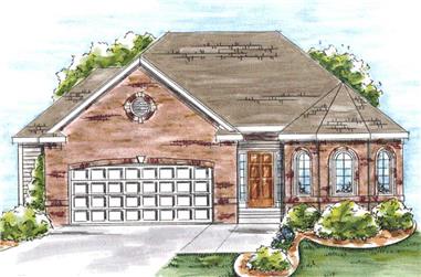 2-Bedroom, 1492 Sq Ft Ranch Home Plan - 120-2059 - Main Exterior