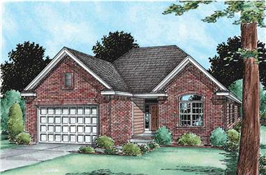 2-Bedroom, 1592 Sq Ft Small House Plans - 120-2096 - Main Exterior