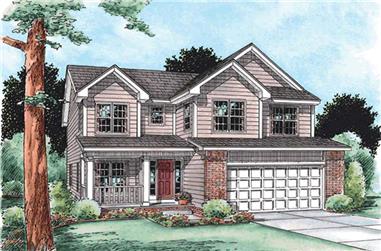 4-Bedroom, 2429 Sq Ft Country Home Plan - 120-2116 - Main Exterior