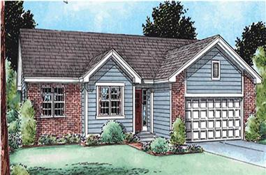 3-Bedroom, 1719 Sq Ft Ranch Home Plan - 120-2118 - Main Exterior