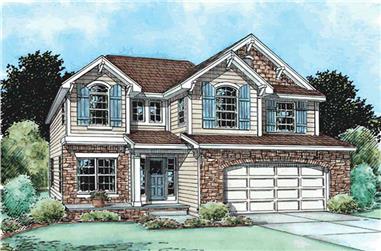 4-Bedroom, 2429 Sq Ft Craftsman Home Plan - 120-2124 - Main Exterior