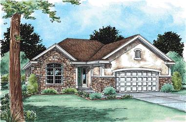 3-Bedroom, 1482 Sq Ft Small House Plans - 120-2125 - Main Exterior