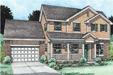 4-Bedroom, 2501 Sq Ft Country Home Plan - 120-2133 - Main Exterior