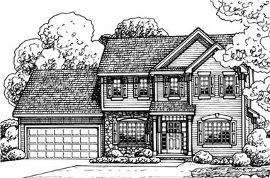 4-Bedroom, 2019 Sq Ft Traditional Home Plan - 120-2150 - Main Exterior