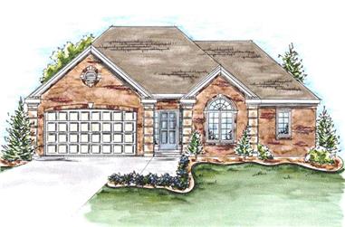 2-Bedroom, 1692 Sq Ft Ranch Home Plan - 120-2183 - Main Exterior