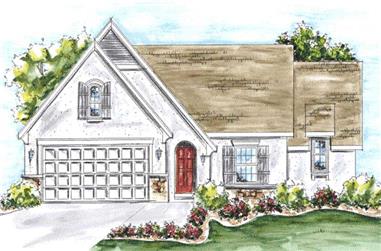 2-Bedroom, 1692 Sq Ft Country Home Plan - 120-2210 - Main Exterior