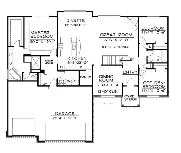 House Plan #120-2232: 3 Bdrm, 1,893 Sq Ft Traditional Home ...