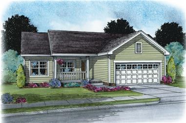 3-Bedroom, 1505 Sq Ft Traditional Home Plan - 120-2503 - Main Exterior