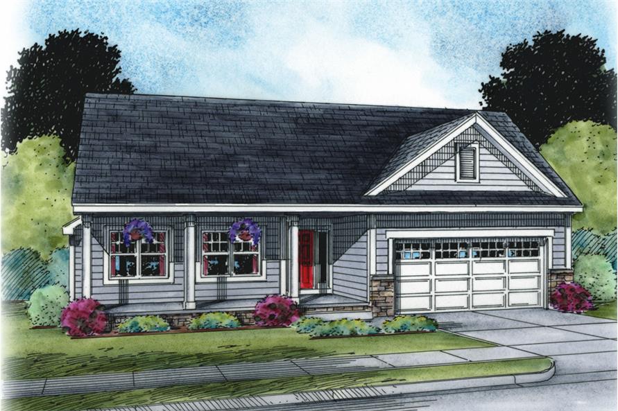 3-Bedroom, 1531 Sq Ft Traditional Home Plan - 120-2504 - Main Exterior