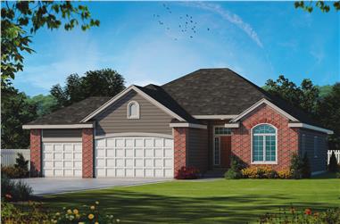 2-Bedroom, 1788 Sq Ft Traditional Home Plan - 120-2509 - Main Exterior