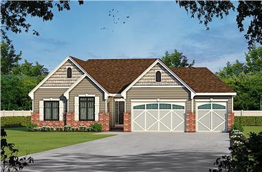 2-Bedroom, 1750 Sq Ft Cottage Home - Plan #120-2536 - Main Exterior