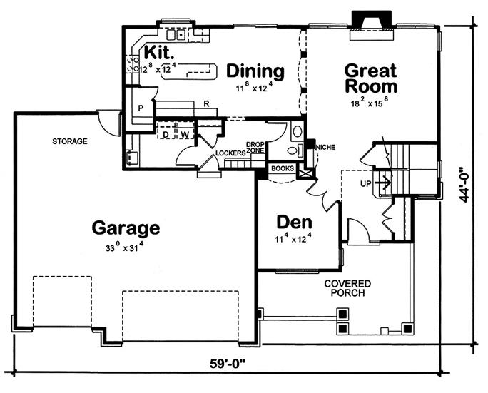 Country Home - 4 Bedrms, 3.5 Baths - 2452 Sq Ft - Plan #120-2547