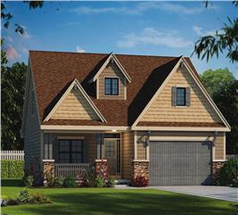 Craftsman Home Plan - 2 Bedrms, 2.5 Baths - 1676 Sq Ft - #120-2554