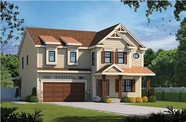 4-Bedroom, 2506 Sq Ft Cottage House - Plan #120-2580 - Front Exterior