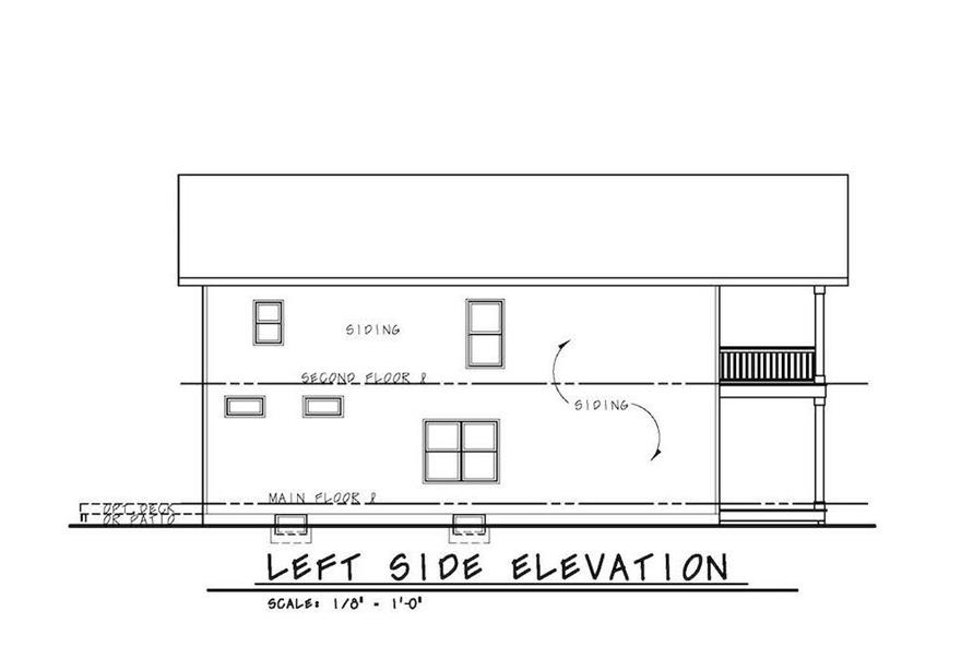 cross section 2 story home