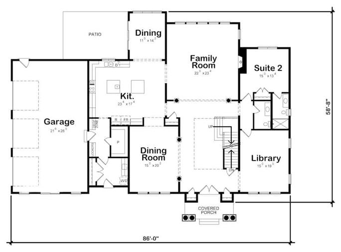 Luxury House Plan - 5 Bedrms, 5.5 Baths - 6672 Sq Ft - #120-2600