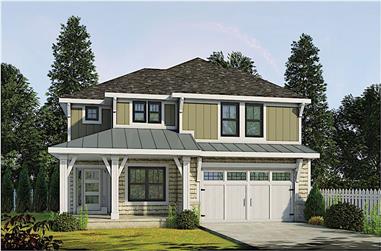 4-Bedroom, 2314 Sq Ft Farmhouse Home Plan - 120-2607 - Main Exterior