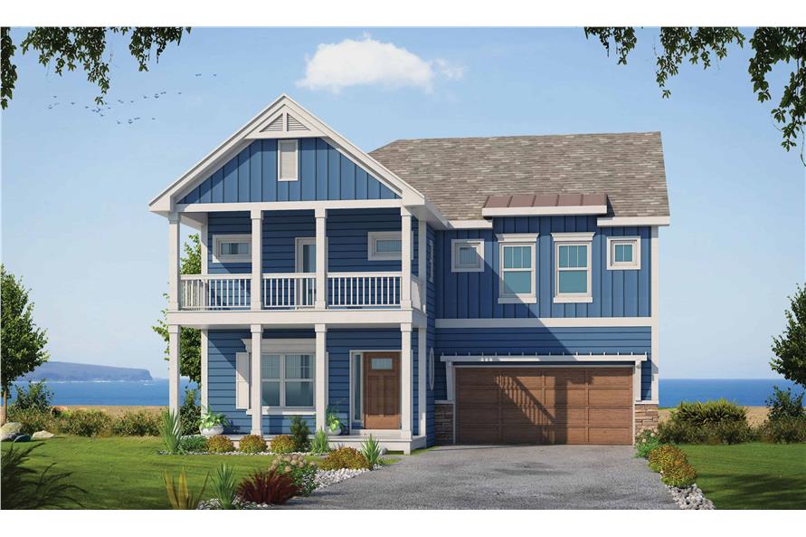 4-Bedroom, 2597 Sq Ft Lake Home Plan - 120-2613 - Main Exterior