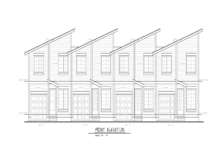 Home Plan Front Elevation of this 3-Bedroom,1277 Sq Ft Plan -120-2621