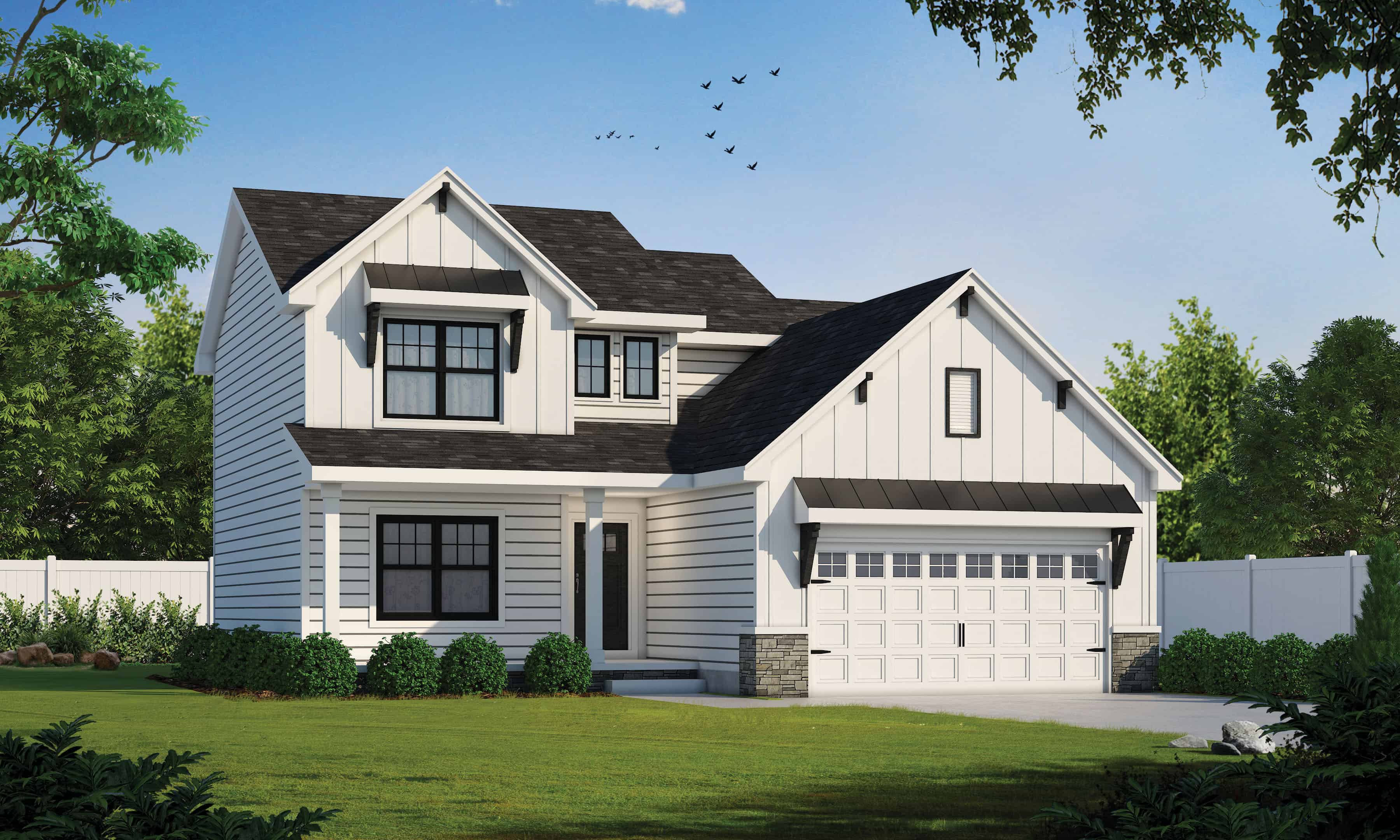 Farmhouse Home - 3-4 Bedrms, 2.5-3 Baths - 2077 Sq Ft - Plan #120-2624