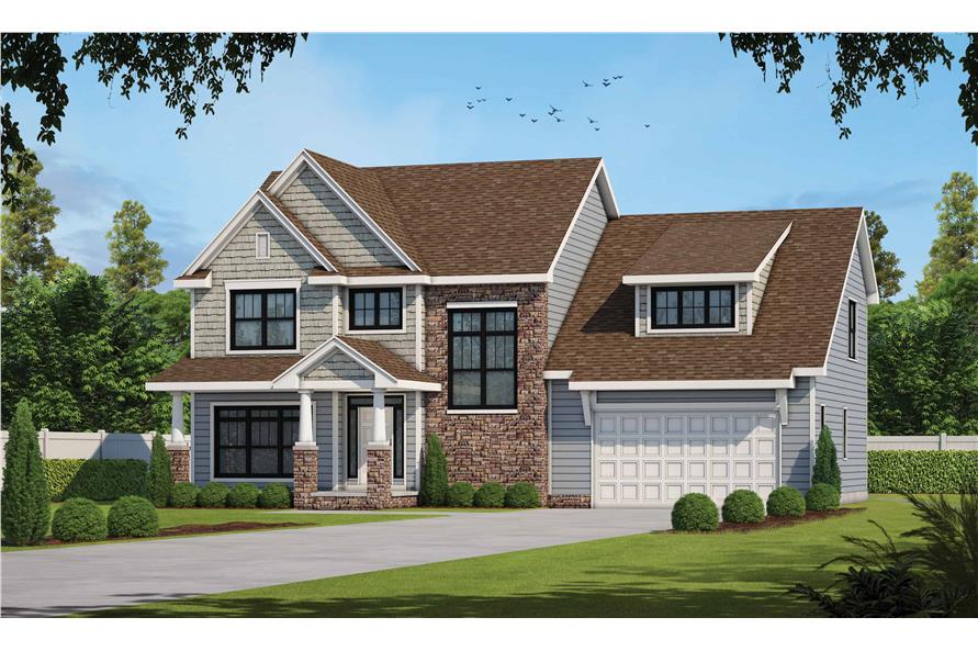 3-Bedroom, 2418 Sq Ft Traditional Home - Plan #120-2626 - Main Exterior