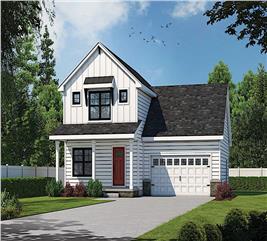 Contemporary Farmhouse - 3 Bedrms, 2.5 Baths - 1600 Sq Ft - Plan #120-2642