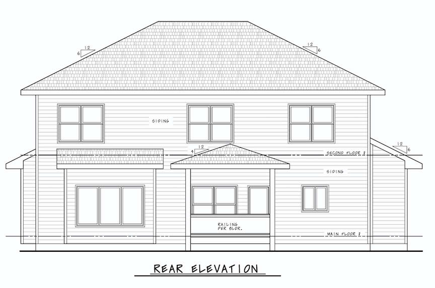 Contemporary House - 4 Bedrms, 3.5 Baths - 2738 Sq Ft - Plan #120-2664