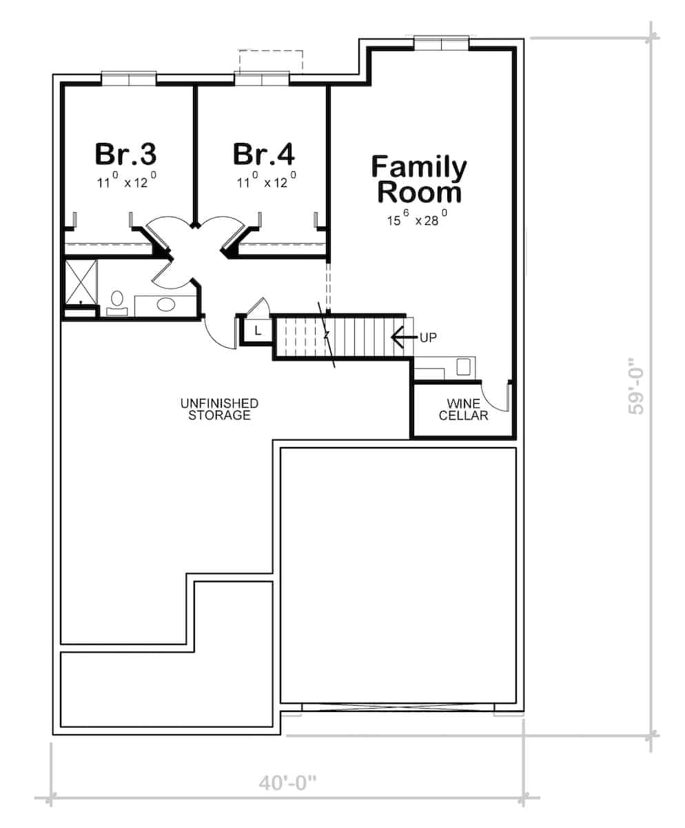 Country Ranch Home - 4 Bedrms, 3 Baths - 2506 Sq Ft - Plan #120-2687