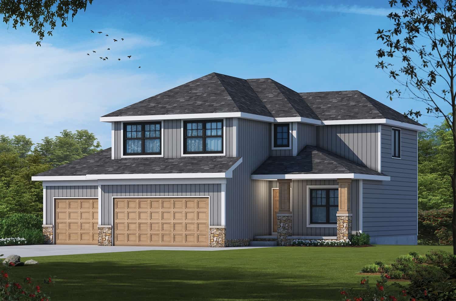 Traditional Home Plan - 4 Bedrms, 3.5 Baths - 2373 Sq Ft - #120-2706