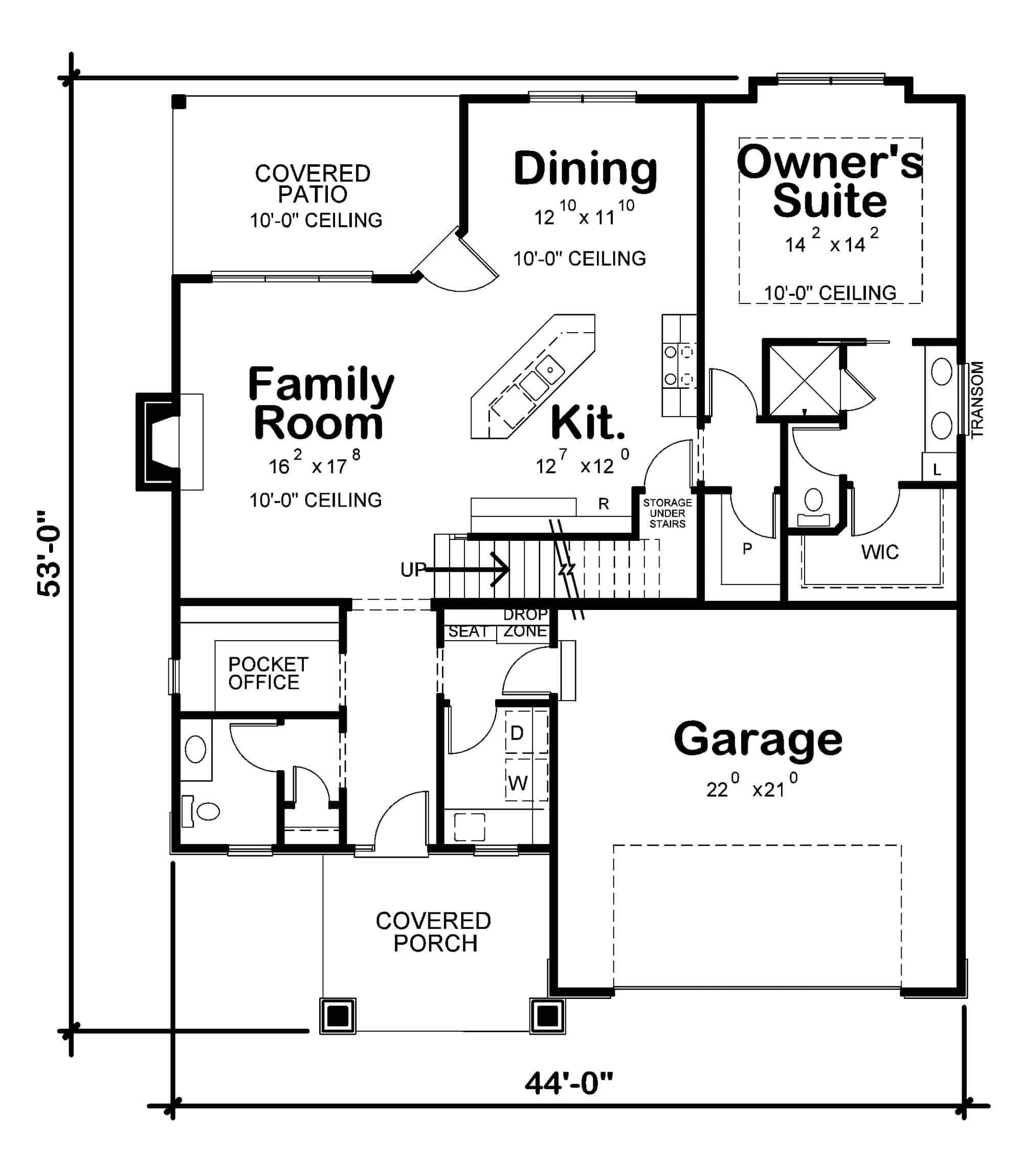 Craftsman Home Plan - 3 Bedrms, 2.5 Baths - 1878 Sq Ft - #120-2724