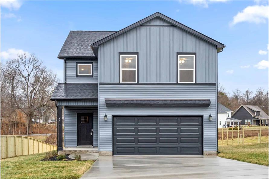 Front View of this 4-Bedroom,2125 Sq Ft Plan -120-2729