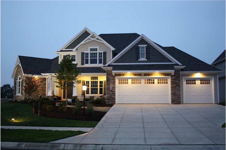 Front View of this 4-Bedroom,2836 Sq Ft Plan -120-2774