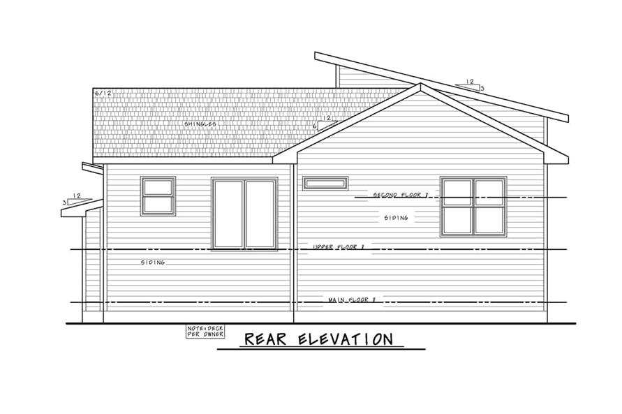 Contemporary Home Plan - 3 Bedrms, 2.5 Baths - 1649 Sq Ft - #120-2775