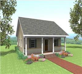 Small, Simple Southern House Plan with Carport - 1152 Sq Ft