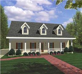 Country House Plans - Southern Home Design DP-1851 # 4081