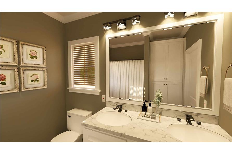 Bathroom of this 2-Bedroom,1292 Sq Ft Plan -123-1071