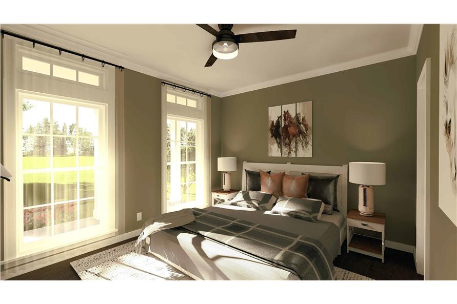 Bedroom of this 2-Bedroom,1292 Sq Ft Plan -123-1071