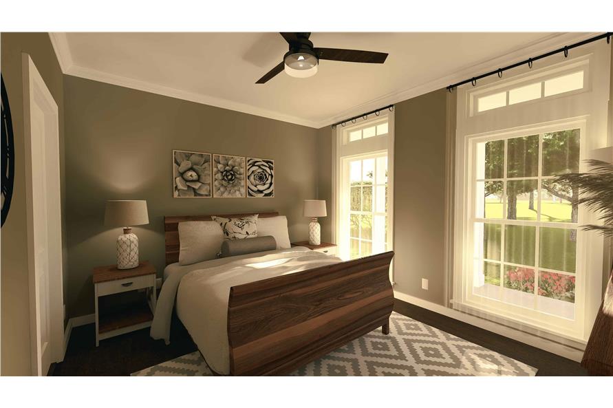 Bedroom of this 2-Bedroom,1292 Sq Ft Plan -123-1071