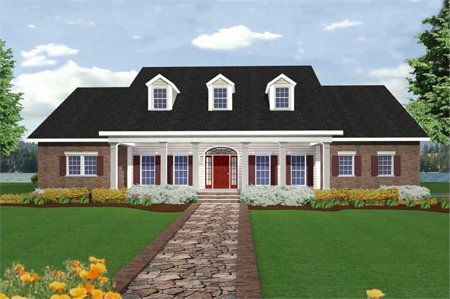 Country House Plan 4 Bedrms 3 5 Baths 2668 Sq Ft 123 1077