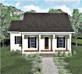 Country House Plans - Home Design GAR-24723 # 20079