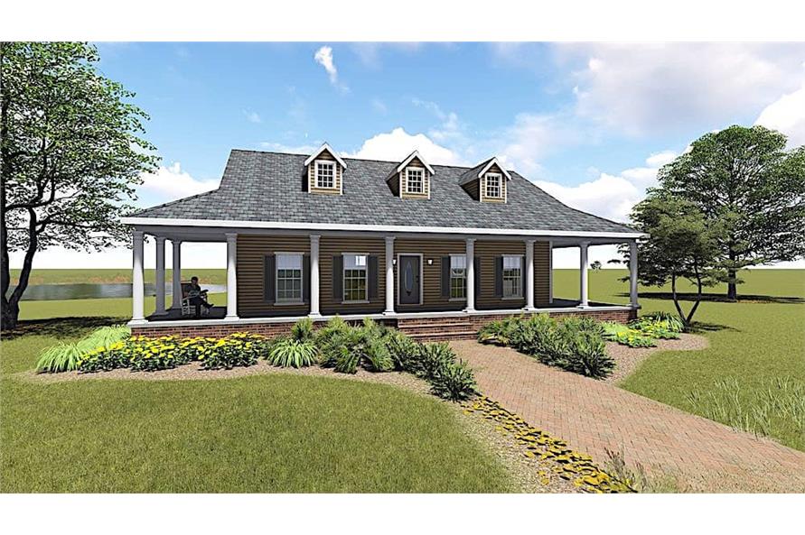 Ranch Home Plan - 3 Bedrms, 2 Baths - 1717 Sq Ft - #123-1097