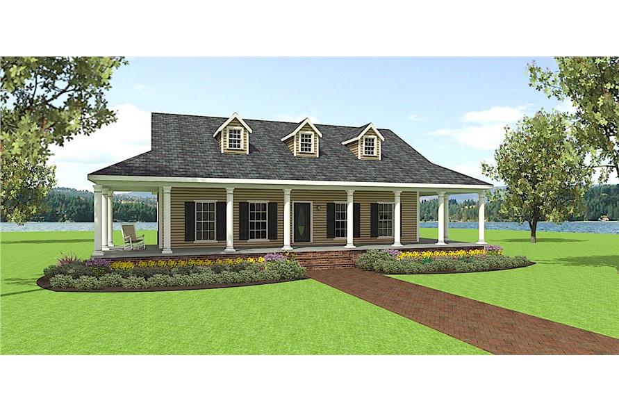 Ranch Home Plan - 3 Bedrms, 2 Baths - 1717 Sq Ft - #123-1097