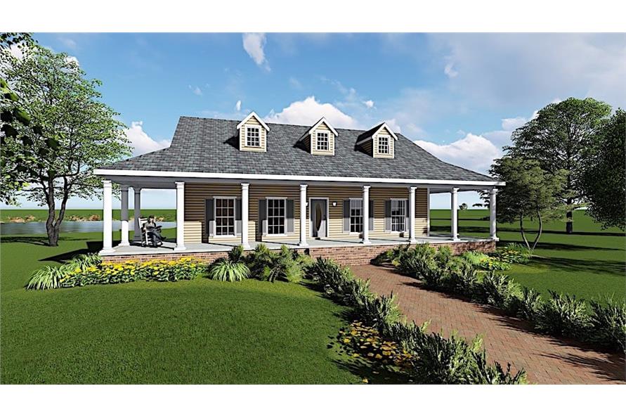 Ranch Home Plan - 3 Bedrms, 2 Baths - 1717 Sq Ft - #123-1097