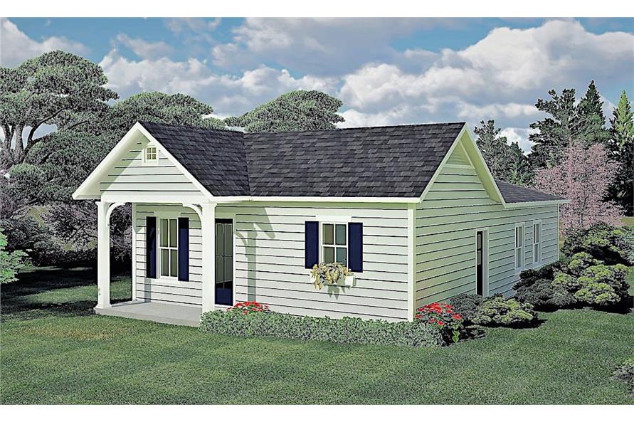 Ranch House - 3 Bedrms, 2 Baths - 1320 Sq Ft - Plan #123-1101