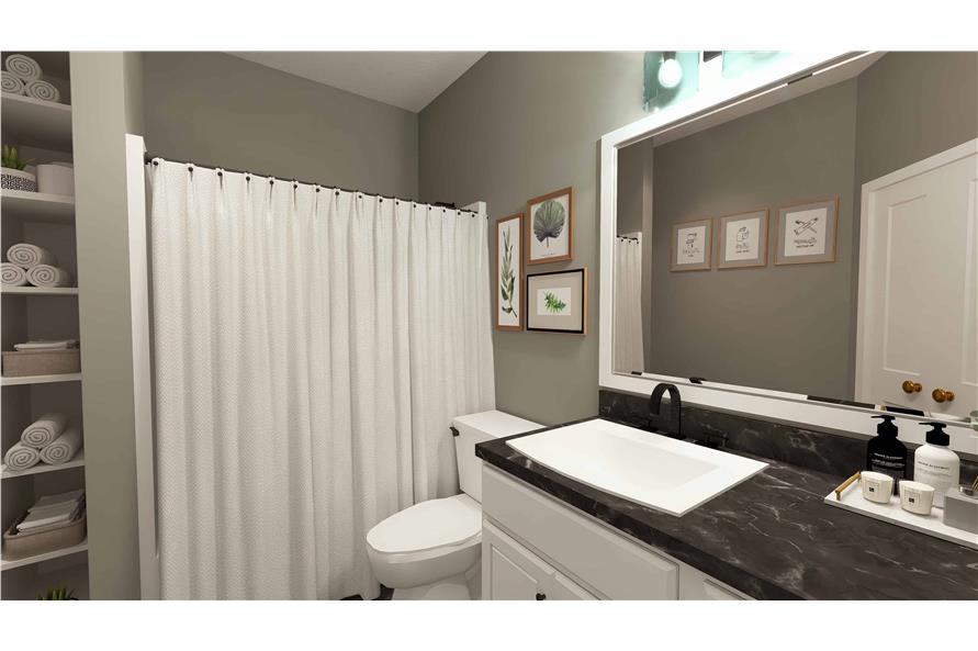 Bathroom of this 2-Bedroom,890 Sq Ft Plan -123-1108