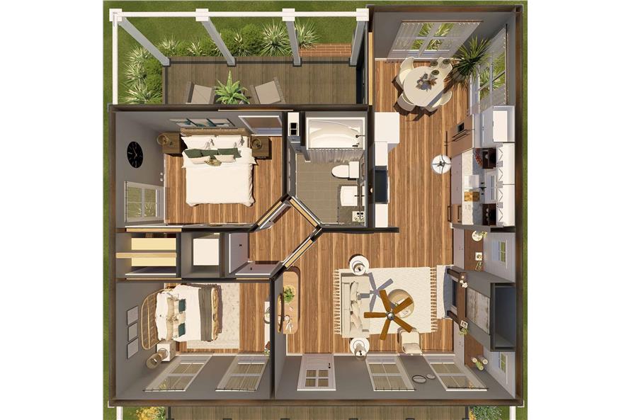 Home Other Image of this 2-Bedroom,890 Sq Ft Plan -123-1108