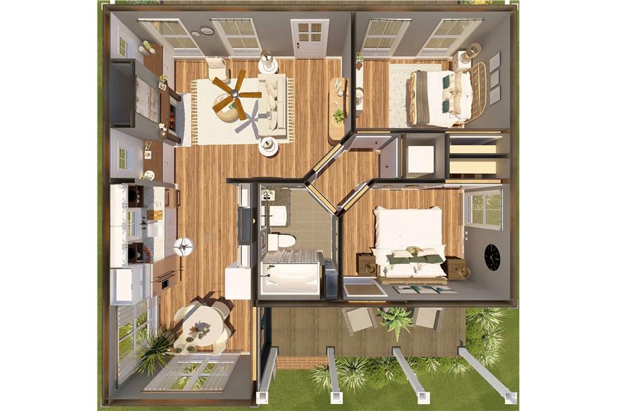 Home Other Image of this 2-Bedroom,890 Sq Ft Plan -123-1108