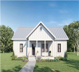 Small, Simple Southern House Plan with Carport - 1152 Sq Ft